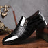 Elegant Formal Oxfords for Men - Classic Slip-On Wedding and Office Dress Shoes with Pointed Toe Design and Rubber Outsole